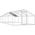 thumbnail image 1 of TIME RAY Large Chicken Run Coop 10x26ft Metal Hen House TIME RAY Walk-in Poultry Cage W/ Cover, 1 of 8
