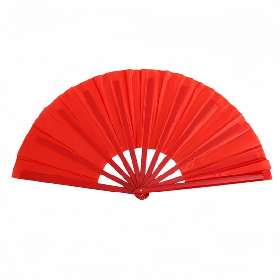 Large Chinese Solid Color Folding Fan - Handheld Design, Suitable for Men & Women, Ideal for Festivals, Weddings, and Home Decoration