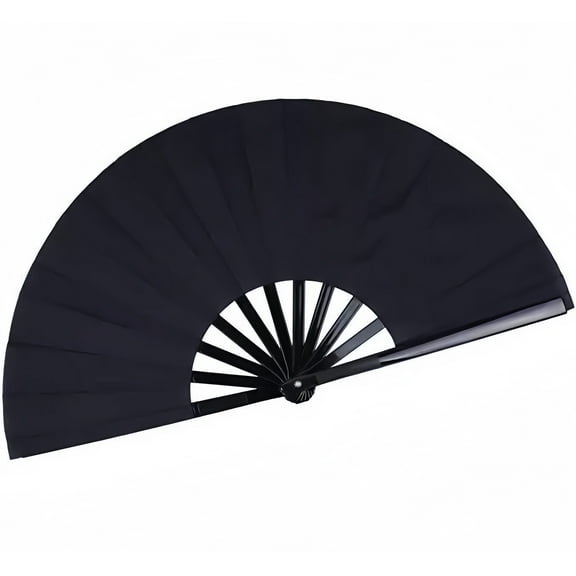 Large Chinese Solid Color Folding Fan - Handheld Design, Suitable for Men & Women, Ideal for Festivals, Weddings, and Home Decoration