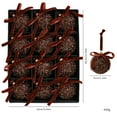 thumbnail image 1 of Large Christmas Ball Ornaments - 12 Pack 3.15 Inch Coffee Brown Xmas Balls with Ribbon Bow, Elegant Christmas Tree Decorations Set, 1 of 2