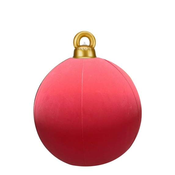 Large Christmas Balls, 24 inch Inflatable Velvet Christmas Ball Outdoor Ornaments Holiday Decorations