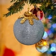 thumbnail image 1 of Large Christmas Balls, Pre-Lit Glass Christmas Ornaments Ball, Handblown Sequin Glass Balls Hanging, Silver Globe Lighted Christmas Balls for Xmas Tree Mantel, Tabletop Decor, 1 of 4