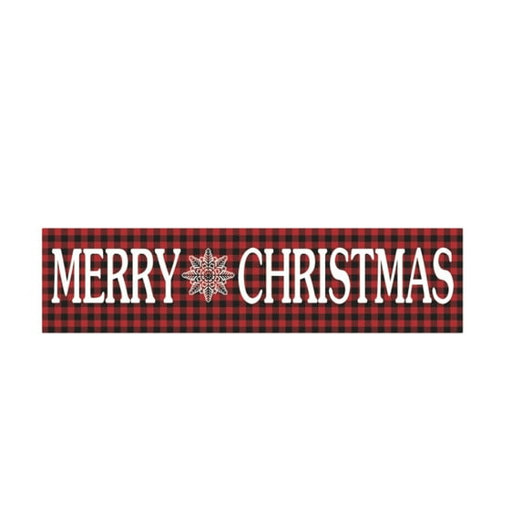 Large Christmas Banner Xmas Outdoor Decorations Yard Sign for Holiday Party, Home Decor for Garden House Fence Garage Indoor Gifts (A)