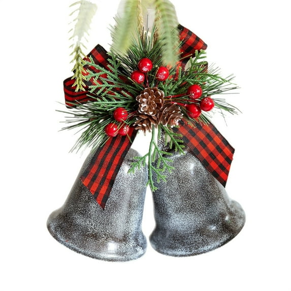 Large Christmas Bells Decoration,Vintage Hanging Decorative Bell for Christmas Tree,DIY Jingle Bell Ornaments for Xmas Wreath Holiday Winter Party Wall Decor Outdoor Indoor