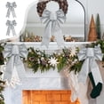 thumbnail image 1 of Large Christmas Bow Decorations for Tree, Wreaths, Mantel and Gift Wrapping - Festive Holiday Double Loop Bow for Home and Party, 1 of 6