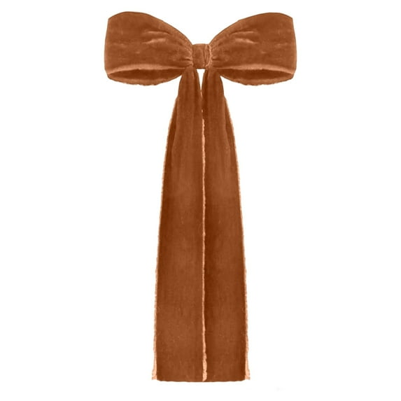 Large Christmas Bows for Staircase Garland Wreath, 17in x 8in Vintage Ribbon Bows with Twist Tie for Xmas Tree Holiday Indoor Outdoor Decorations (Yellow-1pc)