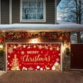 thumbnail image 1 of Large Christmas Garage Banner for Outdoor Holiday Decor, Polyester Garage Door Cover for Festive Party Backdrop, Big Holiday Flag for Creating Celebration Atmospheres(Red,S), 1 of 6