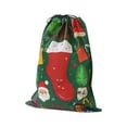 thumbnail image 1 of Large Christmas Gift Bags 16"x22" – Jumbo Santa Xmas Gift Sack with Tie, Oversized Holiday Wrapping Bag, Green, Gift Bag, 1 of 8