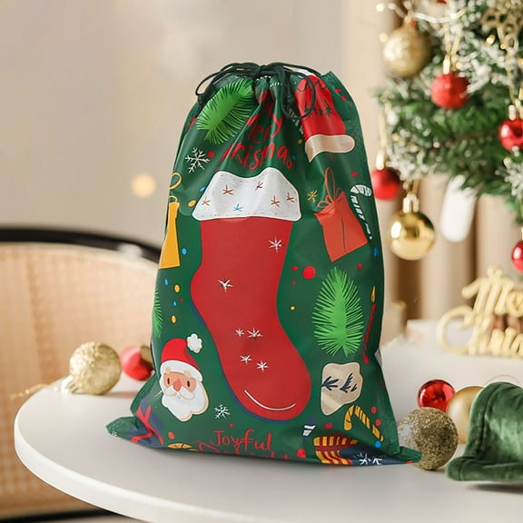 Large Christmas Gift Bags, Christmas Gift Bags, Jumbo Gift Bags, 21.65X15.74 inch Christmas Wrapping Bags, Xmas Treats Bags, Christmas Party Favor Pouch Goody Sweet Treat Candy Bags