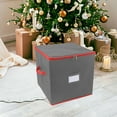 thumbnail image 1 of Large Christmas Ornament Storage Box with 64 Compartments for Holiday Decorations, Durable Plastic Organizer with Sesolution Lids for Easy Stacking and Protection, Perfect for Seasonal, 1 of 5