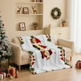 thumbnail image 1 of Large Christmas Print Blanket, Plush Flannel Throw for Living Room, Warm Festive Decor for Couch and Holiday Gift Giving(M,39"×51"), 1 of 7