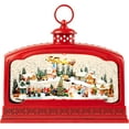 thumbnail image 1 of Large Christmas Snow Globes, Snowman Electric Light up Snow Globe Christmas, 8 Festive Songs 6 Hrs Timer & Dual Power, White Musical Snowglobes Christmas Decorations Indoor Church Xmas Snowglobe, 1 of 7