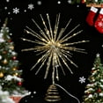 thumbnail image 1 of Large Christmas Starburst Tree Topper with 12 Inch Glitter Christmas Star Tree Topper Sparkle Lighted Xmas Burst Home Treetop Ornament for Tree Party Decorations, 1 of 3