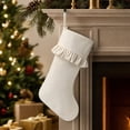 thumbnail image 1 of Large Christmas Stocking Non-Woven Hanging Decoration Gift Pouch for Fireplace Mantel Tree Wall Holiday Home Ornament, 1 of 7