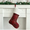 thumbnail image 1 of Large Christmas Stocking for Fireplace Mantel Decor, Holiday Sock Holder for Gift Storage, Festive Xmas Hanging Decorations with Classic Design, 1 of 6