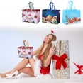 thumbnail image 1 of Large Christmas Tote Bags Christmas Gift Bags with Handle Reusable Christmas Non Woven Bags Xmas Gift Wrap Bags for Shopping Xmas Holiday Party, 12.6 x 9.8 x 6.7 Inch, 1 of 7