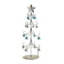Large Christmas Tree Decorations Tabletop Metal Christmas Tree Wrought Iron Ornament Display Stand Christmas Ornament 11 Inch Desktop Decorations Mini Xmas Tree
