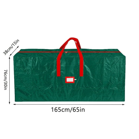 Large Christmas Tree Storage Bag, Fits 9 Ft Artificial Trees, Plastic, Waterproof Christmas Tree Bag For Storage Box For Xmas, Strong, Durable Handles, Label Card Slot