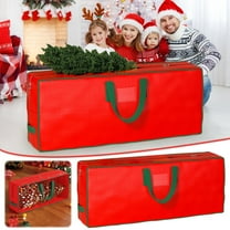 Large Christmas Tree Storage Bag, Fits Up to 9 ft Tall Holiday Artificial Disassembled Trees with Handles&Dual Zipper, Waterproof Protects, Moisture&Insect, 122x38x50cm
