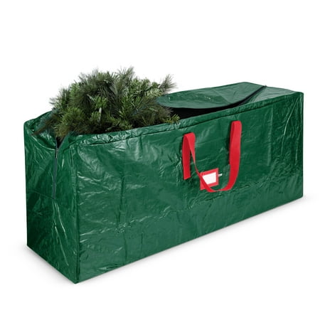 Large Christmas Tree Storage Bag - Fits Up to 9 ft Tall Holiday Artificial Disassembled Trees with Durable Reinforced Handles & Dual Zipper - Waterproof Material Protects from Dust, Moisture & Insect
