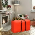 thumbnail image 1 of Large Christmas Tree Storage Bag, Foldable Holiday Storage Bag with Two-way Zipper, 100l Capacity Waterproof Xmas Bag for Imitation Trees, Reinforced Handles & Seams for Sesolution Seasonal, 1 of 9