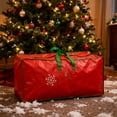 thumbnail image 1 of Large Christmas Tree Storage Bag, Heavy Duty Canvas Red Christmas Tree Storage Container with Sleek Dual Zipper and Durable Handles (Red), 1 of 6