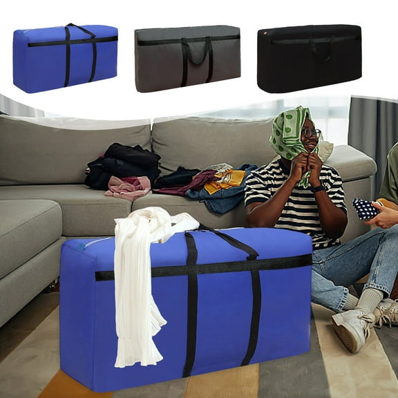 Large Christmas Tree Storage Bag, Heavy-duty 100l Foldable Xmas Storage Bag with Reinforced Handles & Two-way Zipper, Waterproof Tear-resistant Canvas for Imitation Holiday Trees & Seasonal