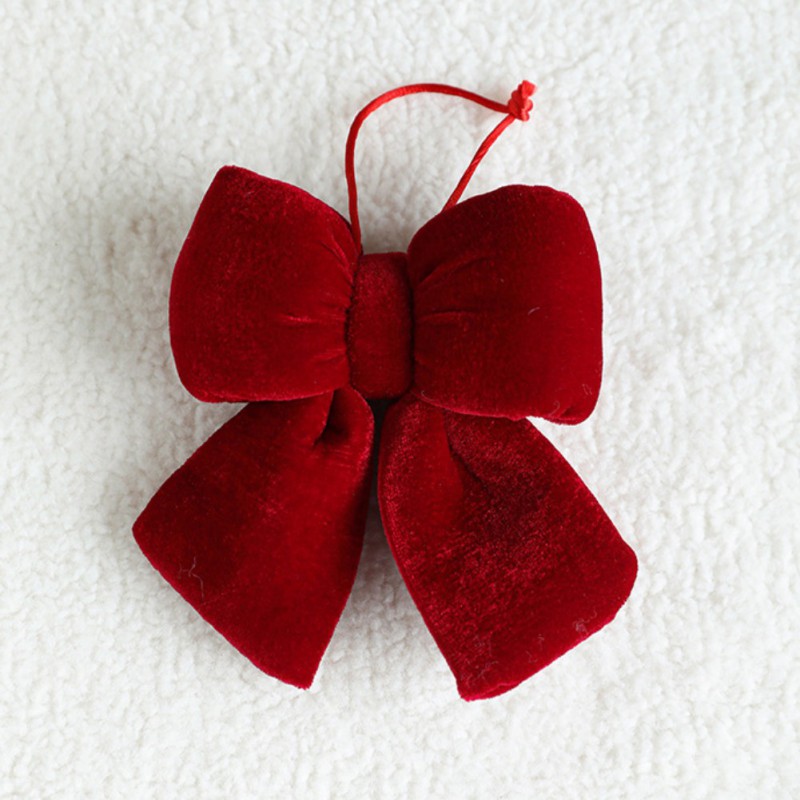 Large Christmas Tree Topper Bow Red Velvet Ribbon Bows 3D for Xmas Tree ...