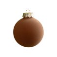thumbnail image 1 of Large Christmas Velvet Balls 6 Pcs Christmas Tree Ball Ornaments Large Xmas Tree Ornaments for Xmas Festival Holiday Party Decor - 3.15 inch (Coffee), 1 of 6