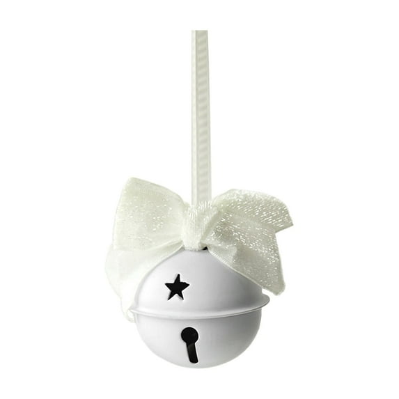 Large Christmas Vintage Bells Christmas Tree Ornaments Jumbo Rustic Jingle Bells with Hanging Rope and Ribbon for Christmas Door Home Garden Decor DIY Craft