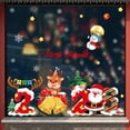 thumbnail image 1 of Large Christmas Window Sticker Santa Claus Elk Decorative Glass Cling for Doors Windows Store Displays and Home Decor Christmas Winter Decoration, 1 of 7