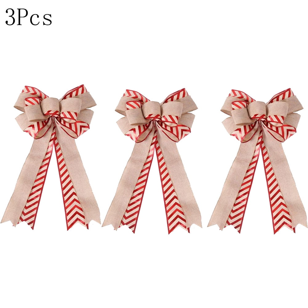 Large Christmas Wreath Bows, Christmas Bows Red Plaid Bow Xmas Red Bows