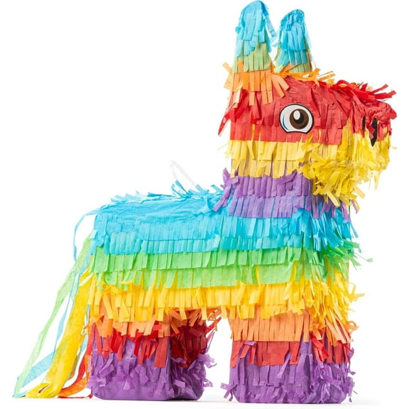 Large Cinco De Mayo Donkey Pinata 20 in with blind fold