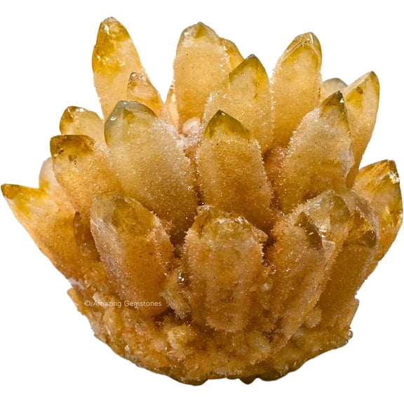 Large Citrine Quartz Crystal Cluster Natural Stone Points for Meditation, Home Decor & Energy Healing Gift