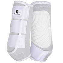 Large Classic Equine Classicfit Neoprene Horse Front Leg Boots Pair White