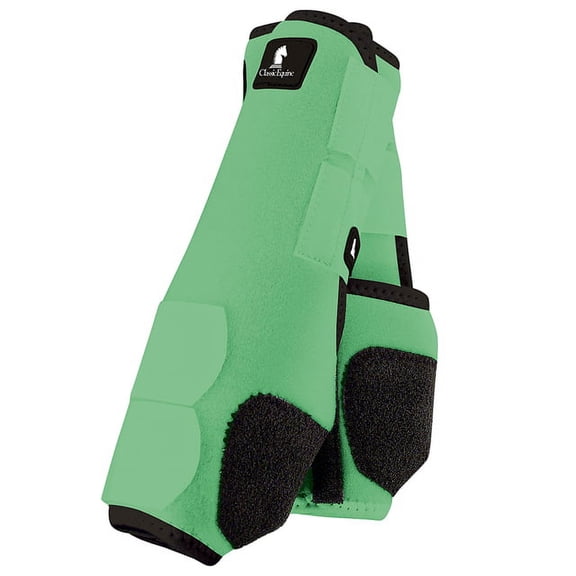 Large Classic Equine Legacy System Horse Hind Leg Sport Boot Pair Mint