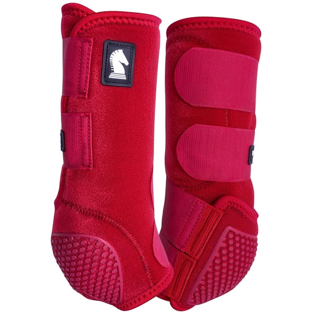 Classic Equine Flexion by Legacy Front and Hind Boots Combo Pack- Crimson main image 1