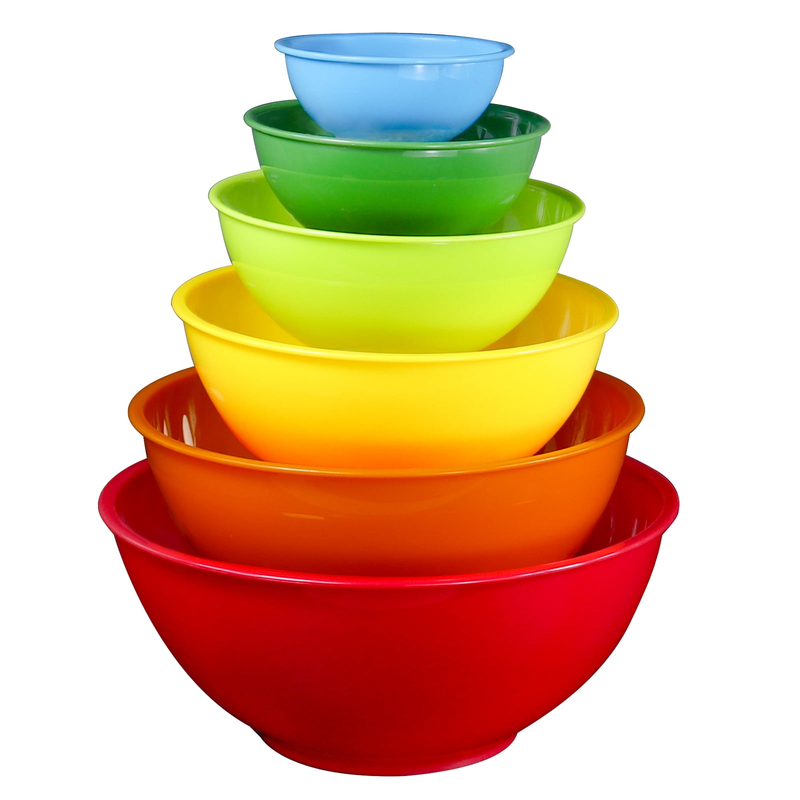 Hokku Designs Plastic Salad And Serving 10-Inch Bowls, Set Of 3, Reusable,  BPA-Free, Made In The USA, Microwave & Dishwasher Safe Dinnerware