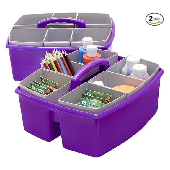Large Classroom Caddy with Cups, 13 x 11 x 6.575 Inches, , Case of 2 (00986U02C)
