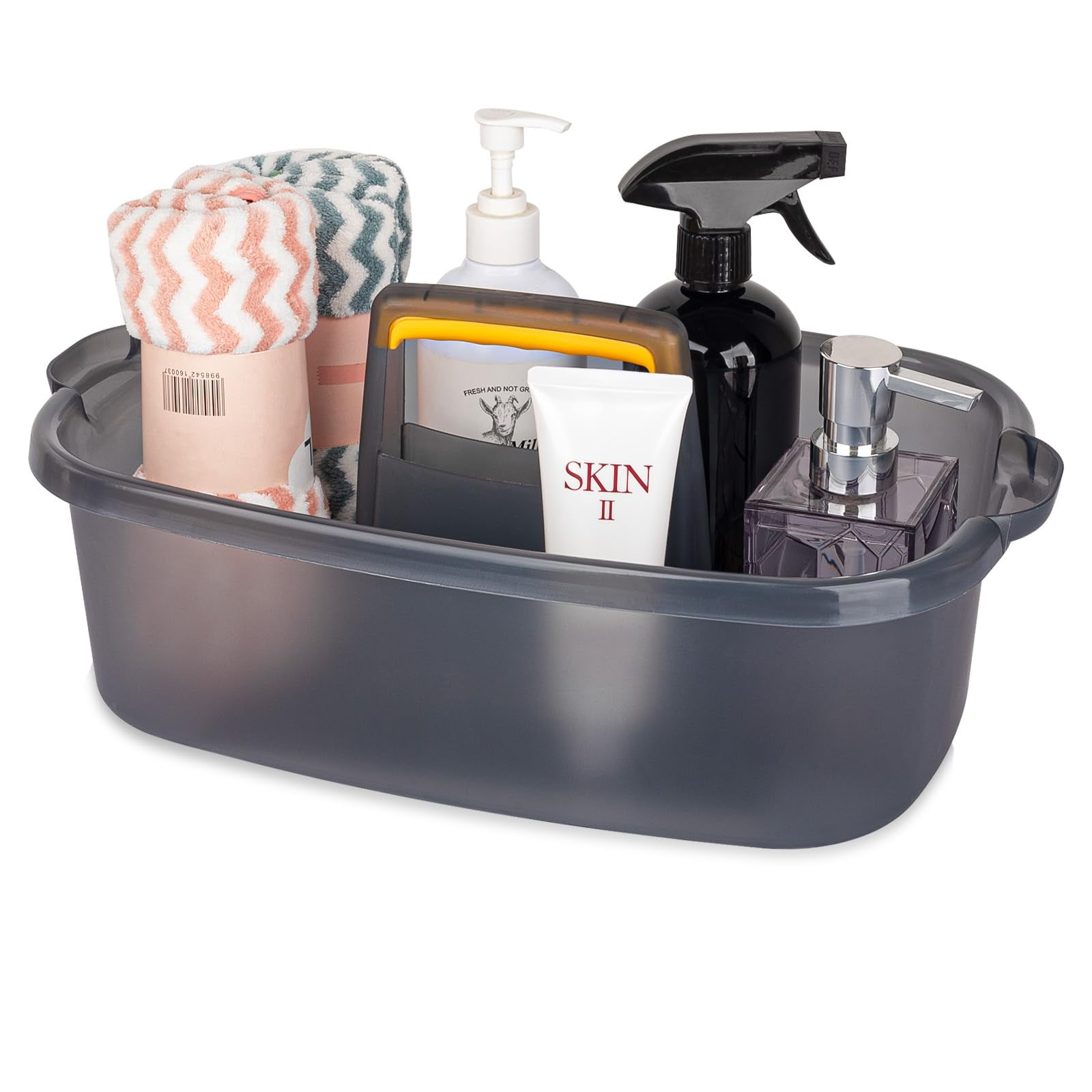 Large Cleaning Supplies Caddy Portable Shower Basket Supply Organizer ...
