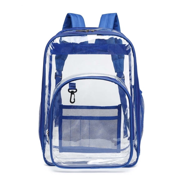 Large Clear Backpack Heavy Duty Stadium Approved See Through Bookbags Waterproof PVC Transparent Backpacks