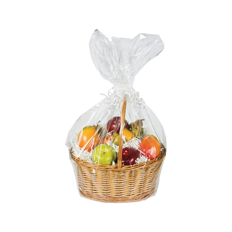 Extra Large Shrink Wrap Basket Bags Gift Baskets Clear - Temu