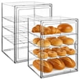thumbnail interactive-video image 1 of Acrylic Pastry Display Case With 3 Trays – Self-Serve Bakery, Candy, Donut Or Movie Snack Stand 1 of 2