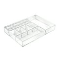 thumbnail image 1 of Large Clear Cosmetic Organizer for Counter with Compartments, 1 of 4