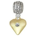 thumbnail image 1 of Large Clear Crystal Birthday Crystal Gold Tone Heart - Granddaughter Charm Bead, 1 of 1
