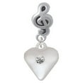 thumbnail image 1 of Large Clear Crystal Birthday Crystal Heart - Clef Note Charm Bead, 1 of 1