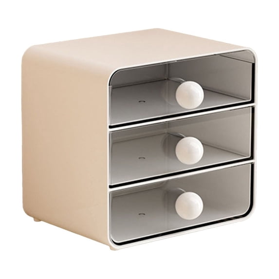 Large Clear Drawer Desktop Organizer, Stackable Dustproof Stationery Journal Storage Box, Smooth Pull Out Drawer Desk Shelf, Sturdy Plastic Office Dorm Vanity Study Desk Organizer