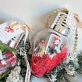 thumbnail image 1 of Large Clear Fillable Christmas Light Bulb Ornament Jar - Plastic Candy Container, DIY Xmas Tree Decor Hanging Gift Jar Screw-Off Lid Bulb Shaped Storage, 1 of 7