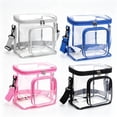 thumbnail image 1 of Large Clear Lunch Bag Stadium Approved Reusable Insulated Lunch Box with Adjustable Shoulder Strap for Men Women Portable Food Container for Work School Picnic, Black, 1 of 6