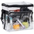 thumbnail image 1 of Large Clear Lunch Bags For Work See Through Plastic Lunch Box with Adjustable Strap and Front Storage Compartment Transparent Lunch Bags For Men and Women$$Home Decor, Kitchen, & Other, 1 of 6